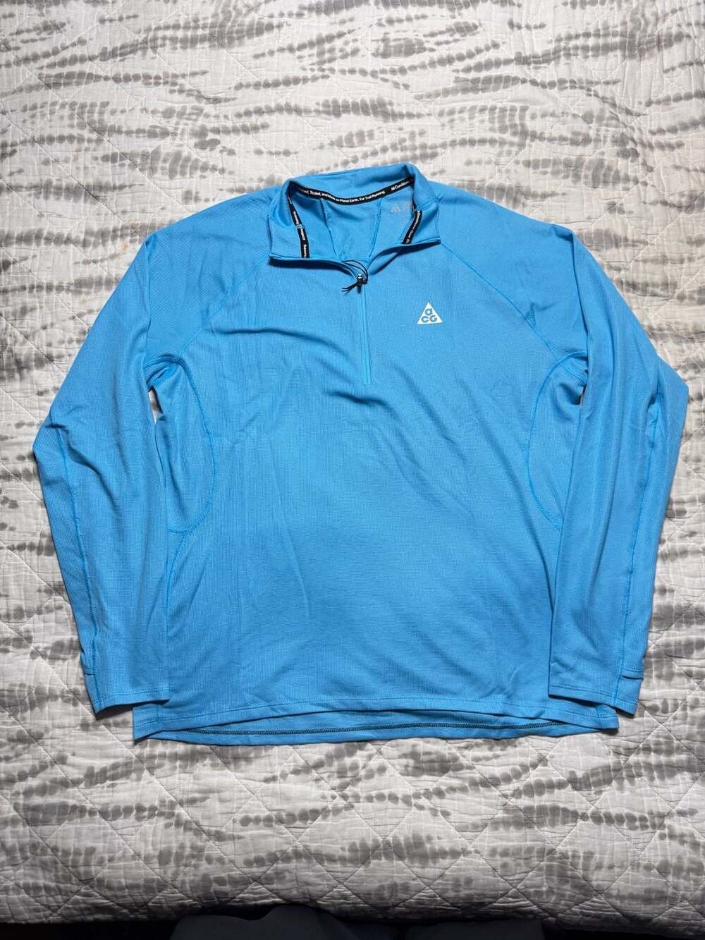 Nike ACG Dri-FIT Mid-Layer 1/4-Zip Top Mens Large Blue IO9669-416